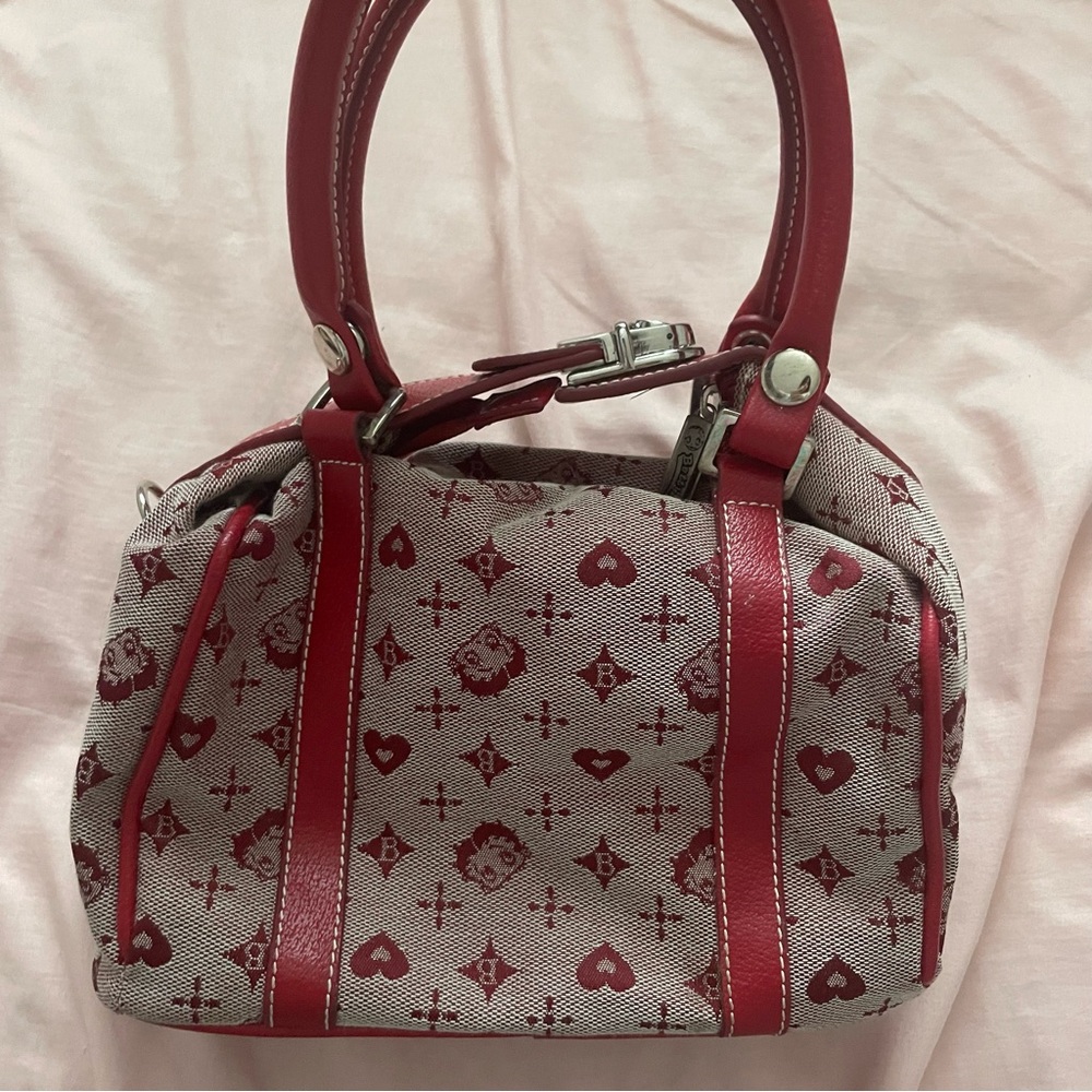 Betty Boop Cherry Red Monogram Purse Bag Handbag Limited Edition 2005
